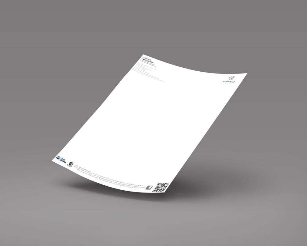 enteteGaragePeugeotLaloubere En-tête Garage Peugeot Laloubère